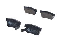 Set of brake linings, disc brake