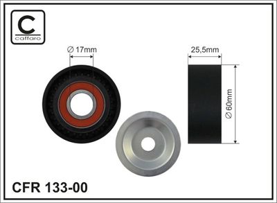 Tension roller, poly-V belt