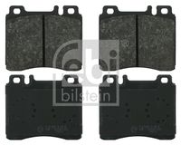 Set of brake linings, disc brake