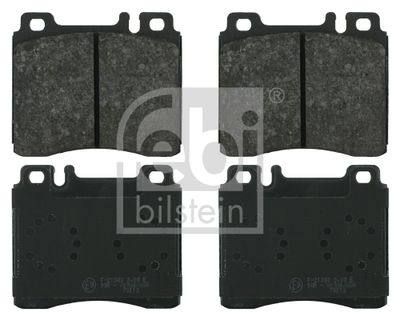 Set of brake linings, disc brake