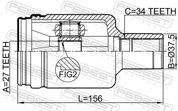 Set of hinges, drive shaft