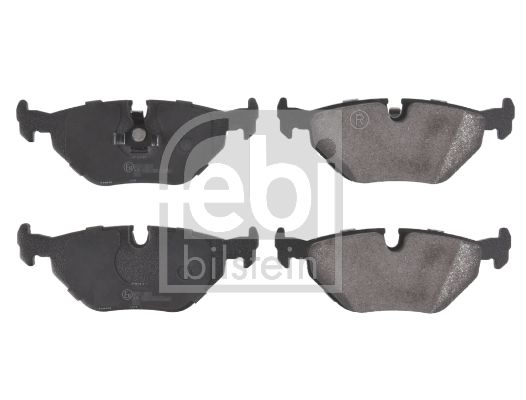 Set of brake linings, disc brake