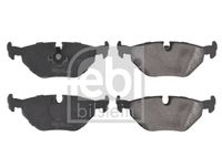 Set of brake linings, disc brake