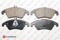 Set of brake linings, disc brake