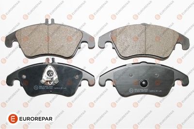 Set of brake linings, disc brake