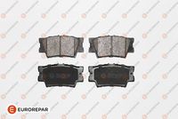 Set of brake linings, disc brake