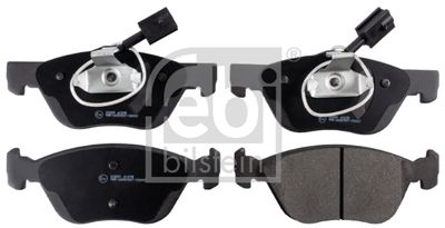 Set of brake linings, disc brake