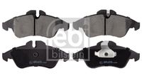 Set of brake linings, disc brake