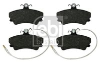 Set of brake linings, disc brake