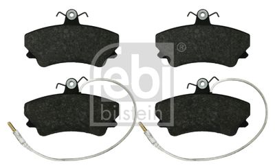 Set of brake linings, disc brake