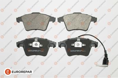 Set of brake linings, disc brake