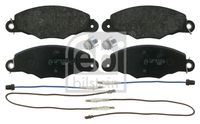 Set of brake linings, disc brake