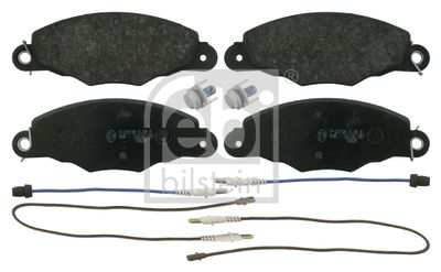 Set of brake linings, disc brake