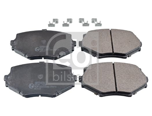 Set of brake linings, disc brake