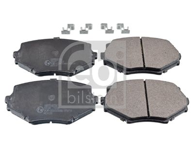 Set of brake linings, disc brake