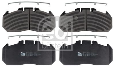 Set of brake linings, disc brake