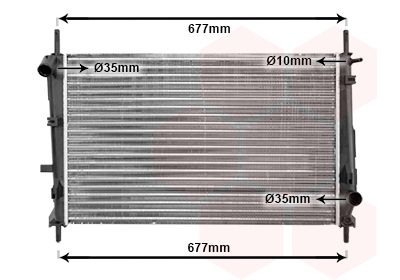 Radiator, engine cooling system