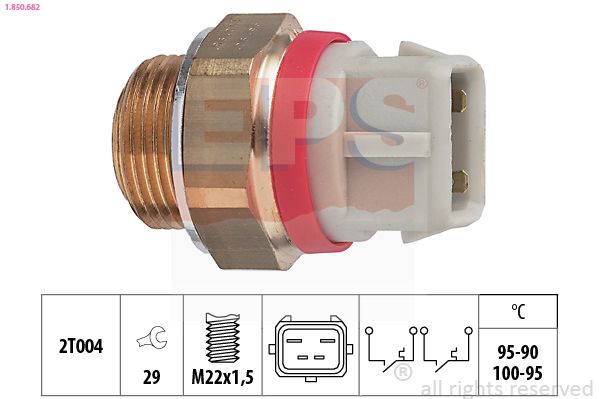 Thermal switch, radiator fan