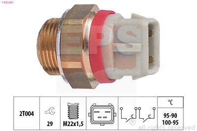 Thermal switch, radiator fan