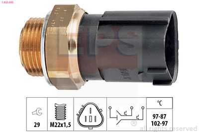 Thermal switch, radiator fan