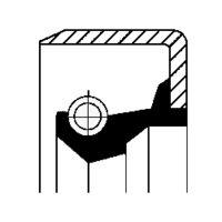 Shaft sealing ring, steering mechanism