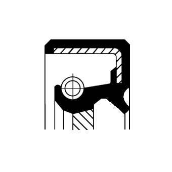 Shaft sealing ring, servo pump