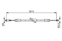 Cable drive, parking brake