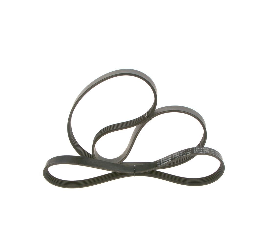 A set of poly-V belts