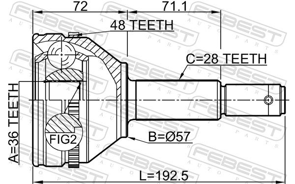 Set of hinges, drive shaft