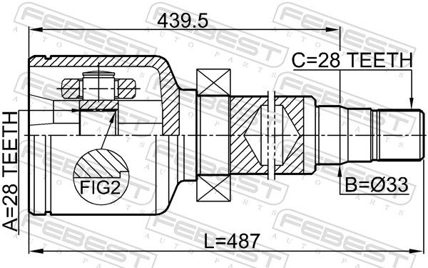 Set of hinges, drive shaft