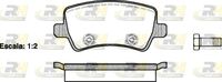 Set of brake linings, disc brake