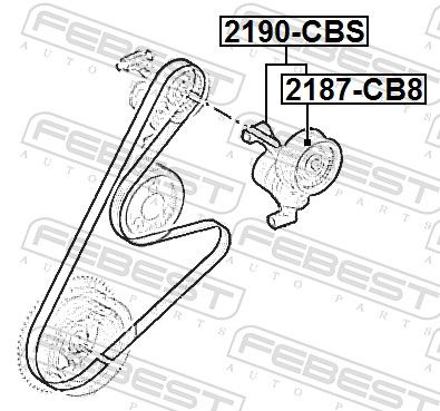 Tension roller, toothed belt