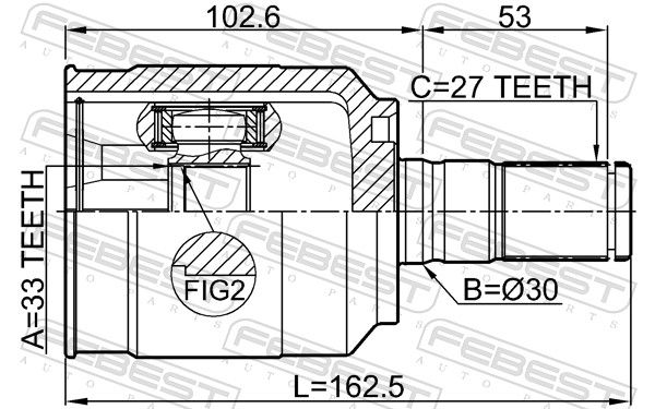 Set of hinges, drive shaft