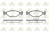 Set of brake linings, disc brake