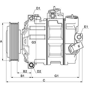 Compressor, air conditioning system