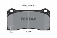 Set of brake linings, disc brake