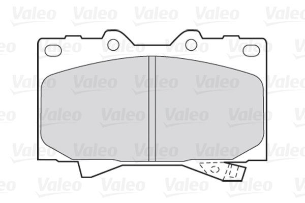 Set of brake linings, disc brake