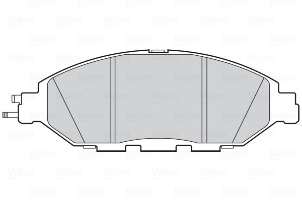 Set of brake linings, disc brake