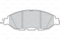 Set of brake linings, disc brake