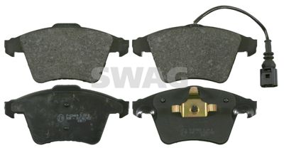 Set of brake linings, disc brake