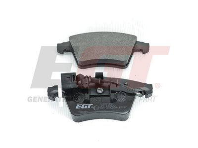 Set of brake linings, disc brake