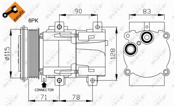 Compressor, air conditioning system