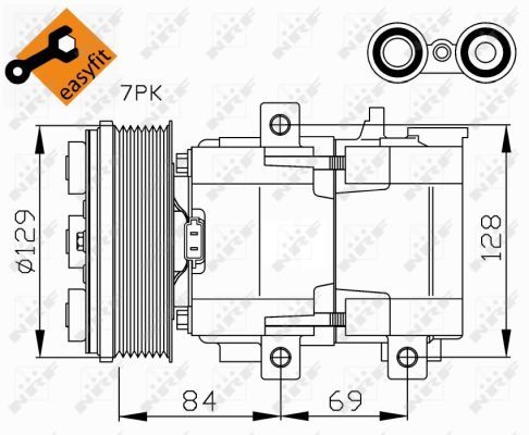 Compressor, air conditioning system