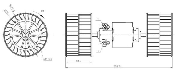 Interior compressor