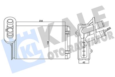 Heat exchanger, interior heating system