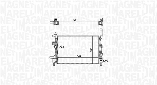 Radiator, engine cooling system