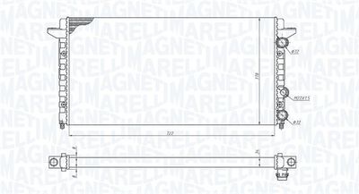 Radiator, engine cooling system