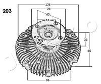 Coupling, radiator fan