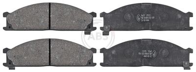 Set of brake linings, disc brake