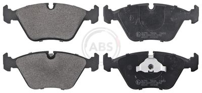 Set of brake linings, disc brake